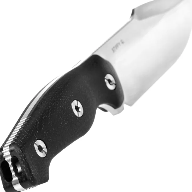 F712-BK-2 - Kunwu Stiffy G Black Micarta Satin ASSAB 88