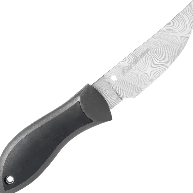 FB01PGYD - Spyderco Moran Upswept Gray Damasteel Sprint Run