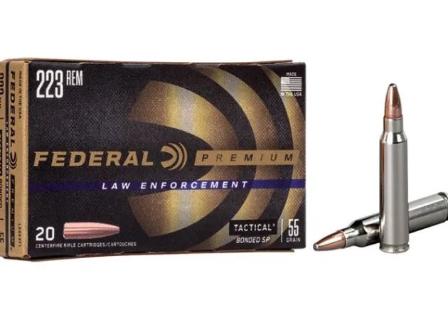 FELE223T1 - Munitions FEDERAL 223 55gr Bonded Soft Point - Boîte de 20