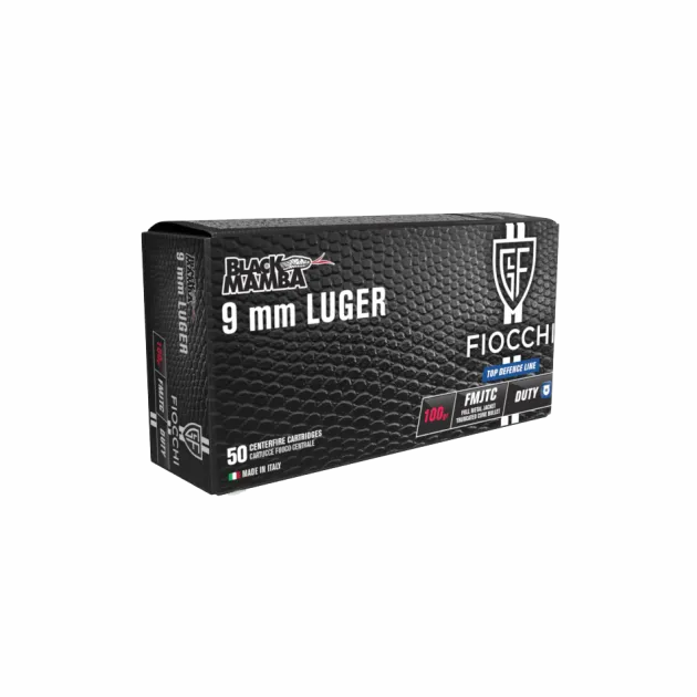 FI70941200 - FIOCCHI Black Mamba Cal 9x19 100gr Fmjtc