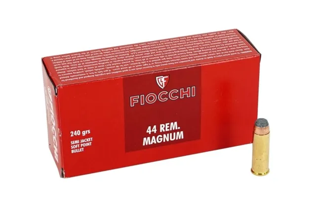 FI77210210 - Fiocchi 44Rem Mag 240gr Semi Jacket Soft Point Bullet par 50