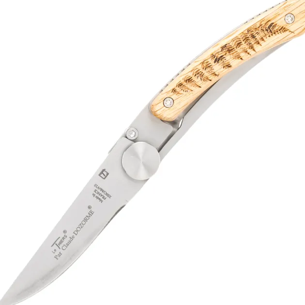 4967.F LE THIERS DOZORME LINER LOCK NATURE FOUGERE 10,5CM INOX