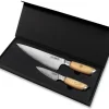 Fukito Coffret 2 Couteaux Pakka San Mai Chet et Office