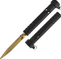 G005A8 - Kansept EDC Tool Stiletto 5CR13 Black & Gold Titanium