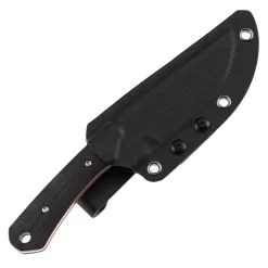 G006A2 - Kansept Flank Fixed Blade Black & Red G10