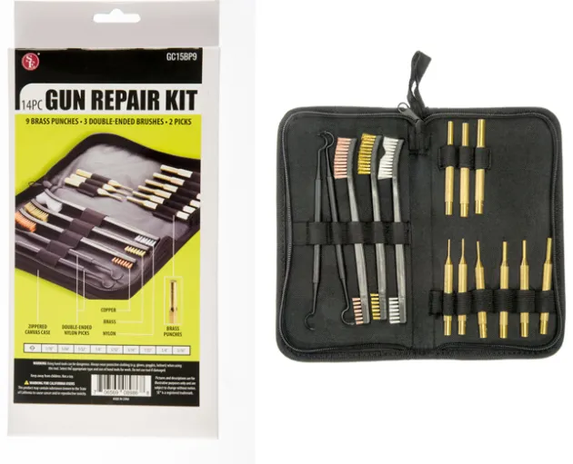 GC15BP9 - set de brosses/chasse goupilles/grattoires