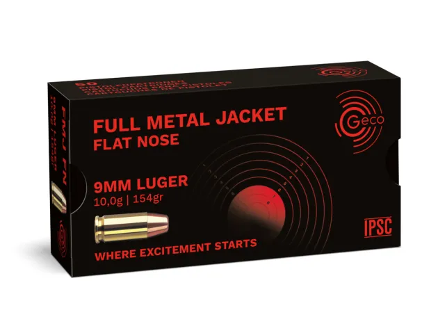 2318081 - GECO 9mm LUGER FMJ Subsonic 10,0g/154gr