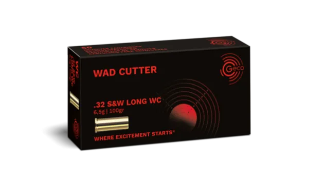 2127601 - GECO 32 S&W long WC WAD CUTTER 100gr