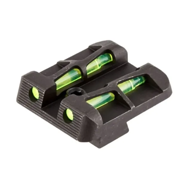 GLLW15 - HI VIZ Hausse Fibre Optique 6,5 mm pour Glock