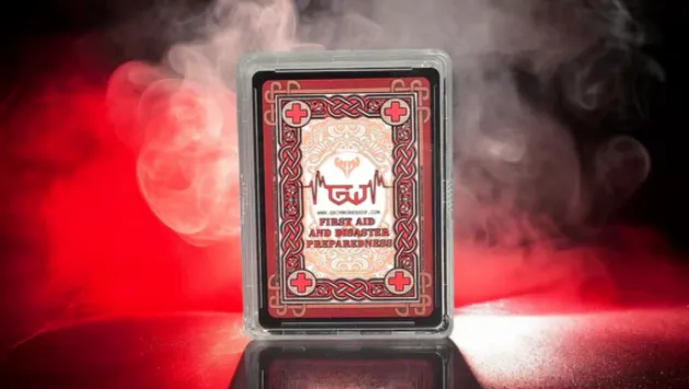 GRIAIDDEC - GRIM WORKSHOP First Aid Playing Cards Cartes à Jouer Premiers Soins