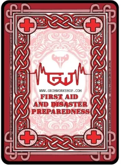 GRIAIDDEC - GRIM WORKSHOP First Aid Playing Cards Cartes à Jouer Premiers Soins