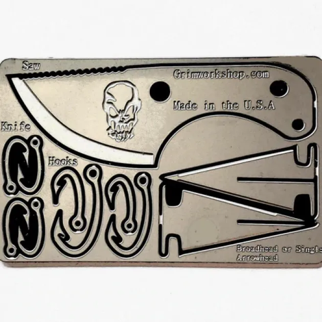 GRICARD005 - Grim Workshop carte de survie Bushcraft
