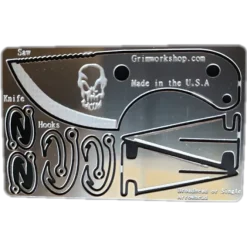 GRICARD005 - Grim Workshop carte de survie Bushcraft