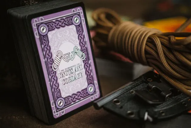 GRIKNTDEC - GRIM WORKSHOP Knot Tying Playing Cards Cartes à Jouer Noeuds