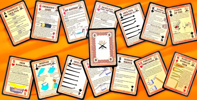 GRILCKDEC - GRIM WORKSHOP Lock Picking Playing Cards Cartes à Jouer Crochetage