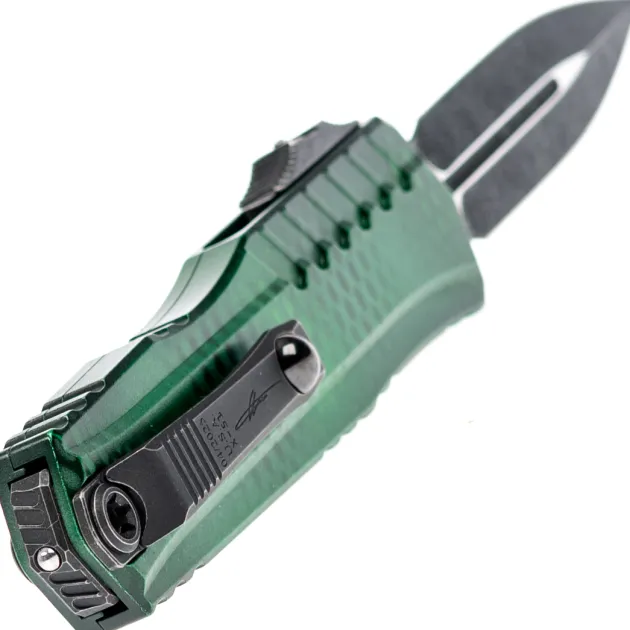 1242-1 GRX51S - Microtech Cypher II D/E Green X-51