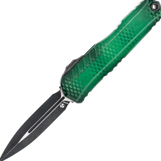 1242-1 GRX51S - Microtech Cypher II D/E Green X-51