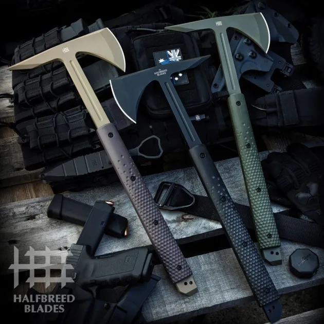 HBBLBA01 - HALFBREED BLADES Large Breaching Axe NOIR