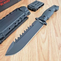 HBBLSK01 - HALFBREED BLADES Large Survival Knife NOIR