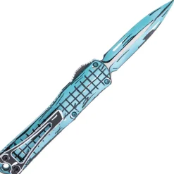 Heretic Knives Manticore S D/E Cel Shading Turquoise Grenade Grip