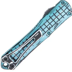Heretic Knives Manticore S D/E Cel Shading Turquoise Grenade Grip