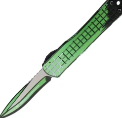 Heretic Knives Manticore S S/E Cel Shading Toxic Green Grenade Grip