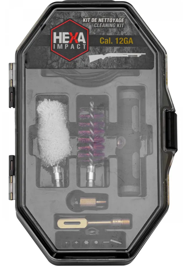 HEX110 - HEXA IMPACT cal12 Kit de nettoyage pour armes