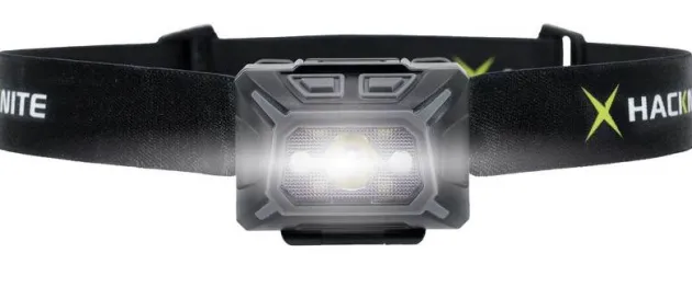 HHL4010 - HACKNITE Luciola 350h frontale 350lm Rechageable ou 3xAAA