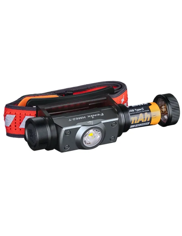 HM62T B - FENIX Frontale légère en magnésium de Trail - 1200lm Rechargeable 18650 3400mAh