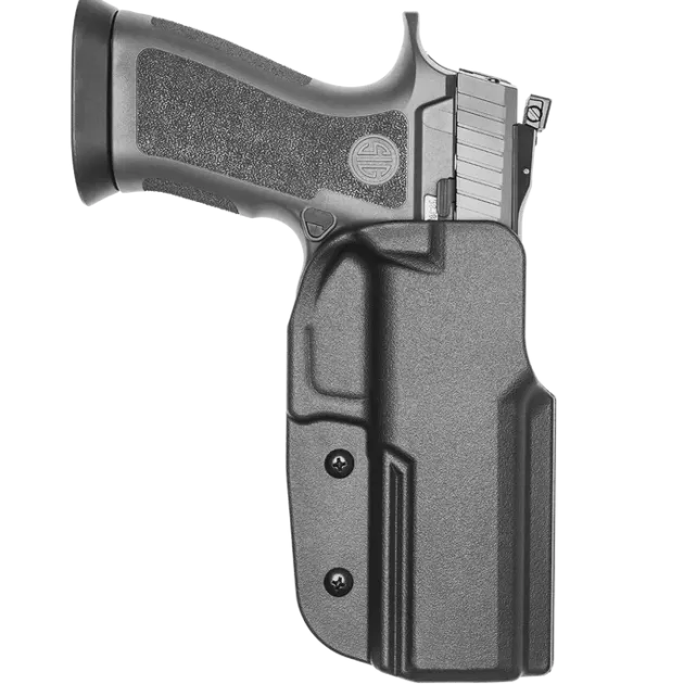 HOLX0008S320FSTLBLKRH - Signature OWB Holster - Sig - P320 FS / M17 / 5" XFIVE Legion - Tek-Lok - Belt Attachment