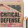 784784 - HORNADY BOITE DE 25 CARTOUCHES 9MM LUG 100GR FTX CRIT DEF