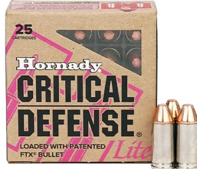 784784 - HORNADY BOITE DE 25 CARTOUCHES 9MM LUG 100GR FTX CRIT DEF