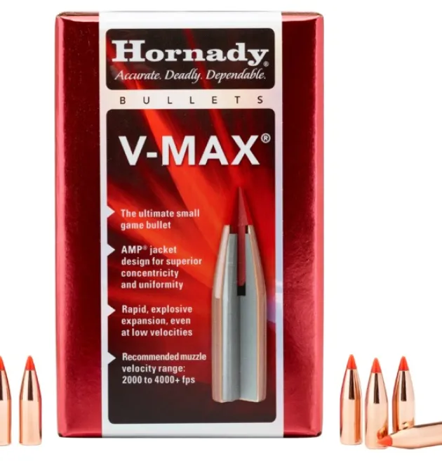 773917 - Hornady BOITE DE 100 OGIVES HORNADY 6MM .243 75GR V-MAX