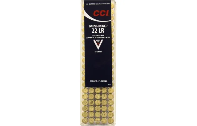 HUB62100150 CCI Cartouches cal 22lr MINIMAG 36GR PAR 100