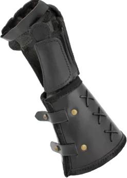 IF-10140251 - LARP EPIC ARMORY Gants de protection en cuir noir, main droite