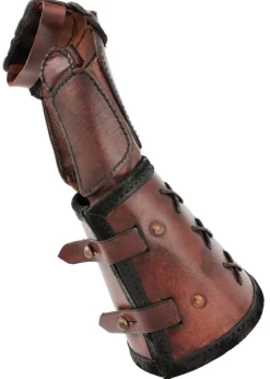 IF-10140351 - LARP EPIC ARMORY Gants de protection en cuir marron, main droite