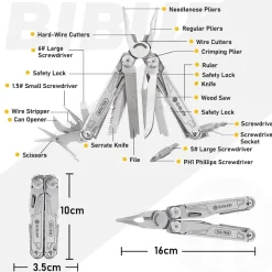 19IN1BIB - BIBURY 19 in 1 Multitool Pliers