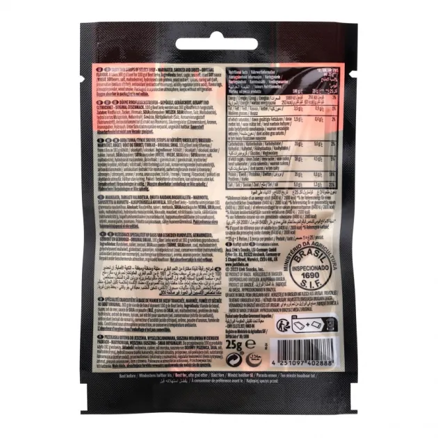 533-000 - JACK LINK'S Jerky Classic Boeuf Séché 25g