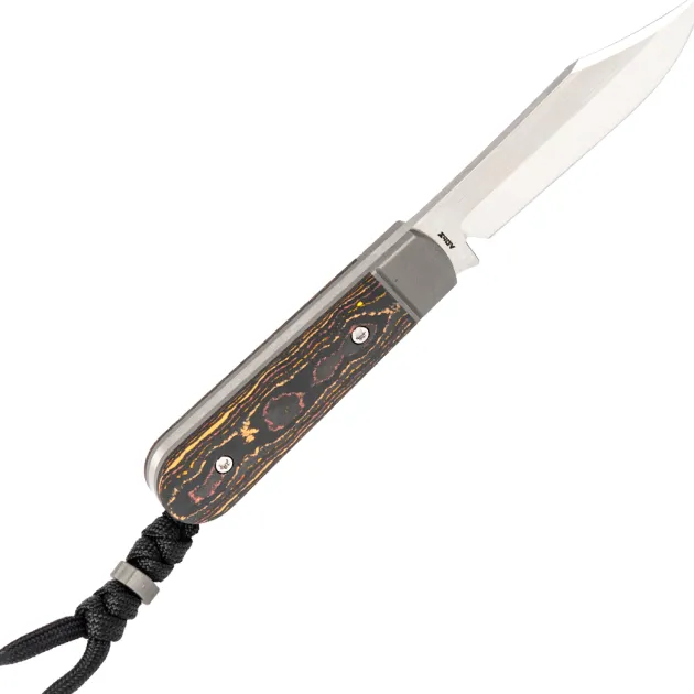 Jack Wolf Knives Backwoods FIXedc Camo Carbon Sunset Orange