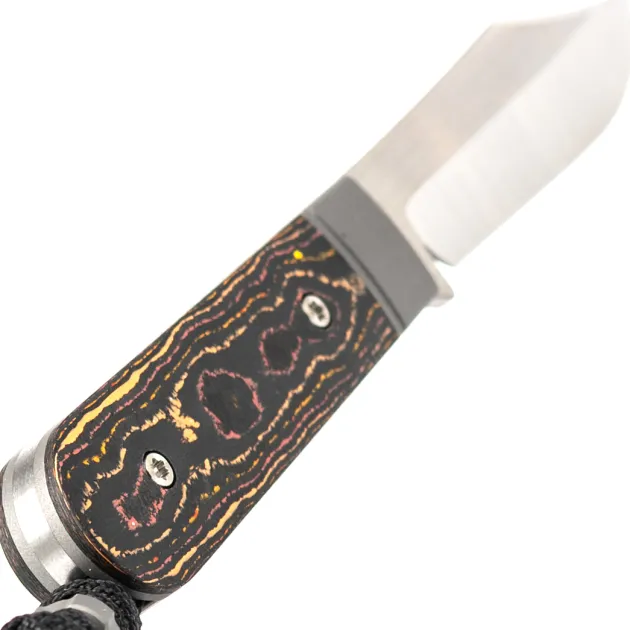 Jack Wolf Knives Backwoods FIXedc Camo Carbon Sunset Orange