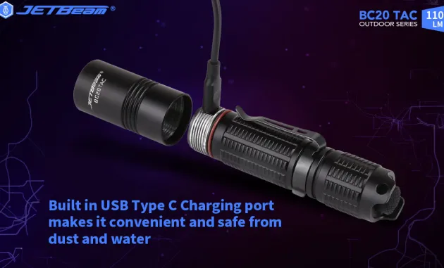 JETBC20TAC - JETBeam BC20 TAC Flashlight 18650