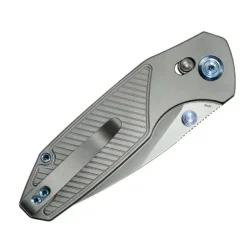 KBKnives Aero Satin M390 Gray Titanium Diagonal Milling