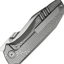 KBKnives Agera beadblast M390 Titanium Maze Pattern