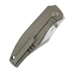 KB Knives Classico Framelock Bronze Titanium M390 Belt Satin
