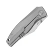 KB Knives Classico Framelock Titanium M390 Belt Satin