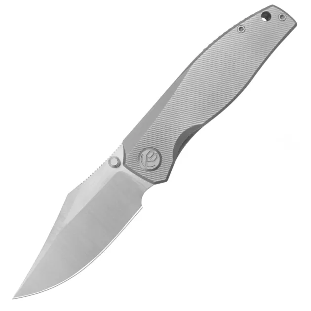 KB Knives Classico Framelock Titanium M390 Belt Satin