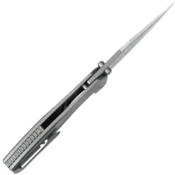 KB Knives Classico Framelock Titanium M390 Belt Satin