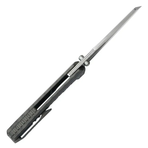 KB Knives Insomnia Framelock Flamed Titanium Bead Blast M390