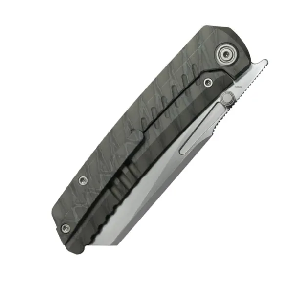 KB Knives Insomnia Framelock Flamed Titanium Bead Blast M390