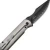 KI4784A4 - Kizer Harpoon Folder Composite blade Titanium & Norplex UltreX Micarta